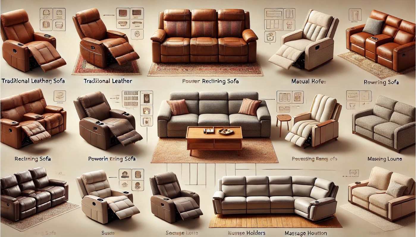 Types of Reclining Sofas