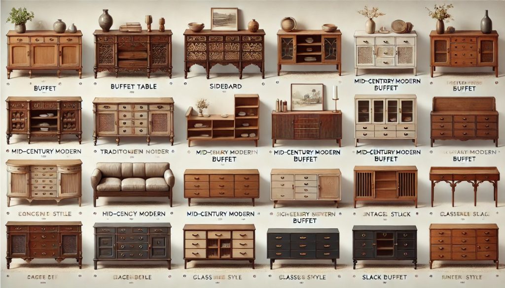 Types of Buffet and Sideboards