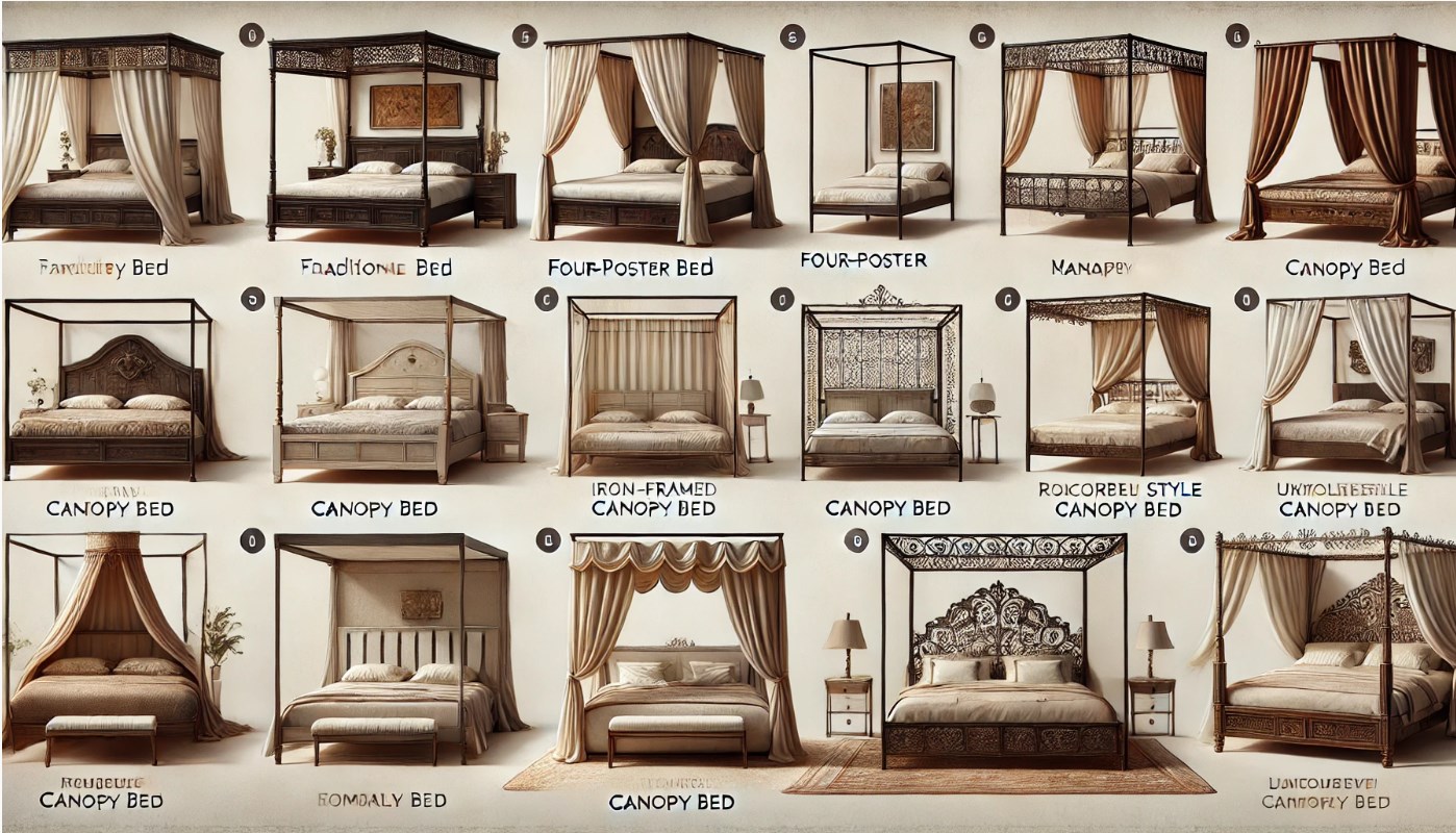 Types of Canopy Beds Types of Canopy Beds